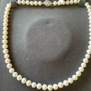 New Vera Wang Love Collection Cultured Freshwater Pearl Diamond Strand Necklace
